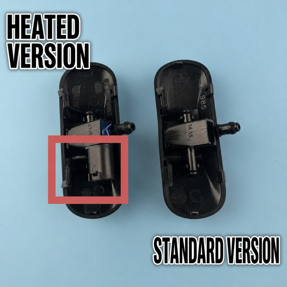 Fan-Pattern Mist Windshield Washer Nozzle Upgrade — for Porsche Vehicles