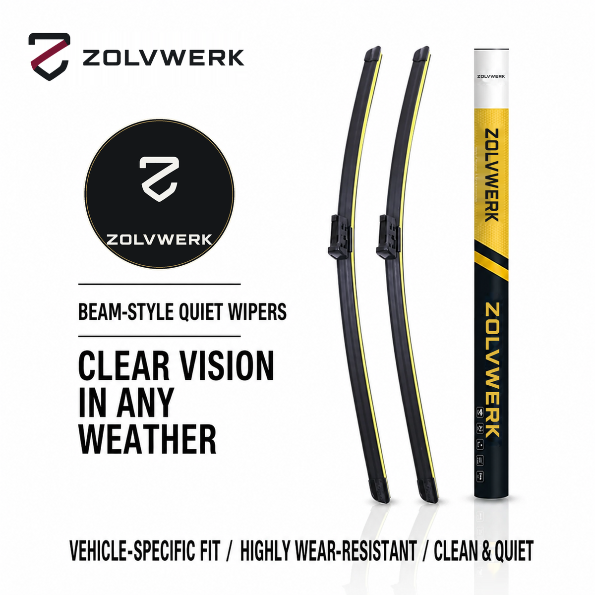 Direct-Fit Quiet Beam Wiper Blades — for Porsche Cayenne, Panamera & Macan