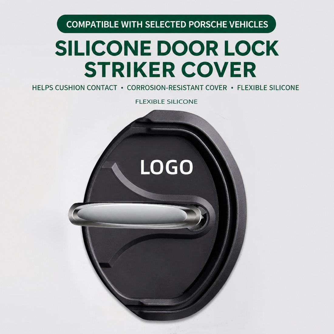 Gen 2 Silicone Door Striker Covers (4-Piece Set) — for Porsche Vehicles
