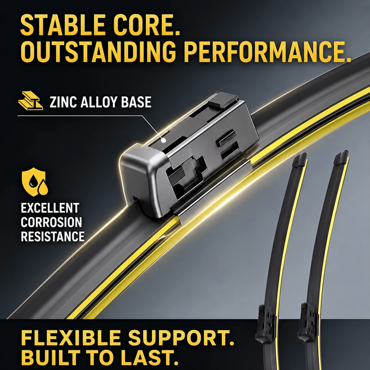 Direct-Fit Quiet Beam Wiper Blades — for Porsche Cayenne, Panamera & Macan