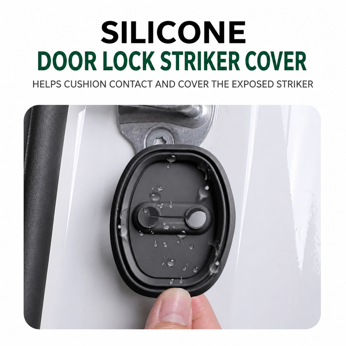 Gen 2 Silicone Door Striker Covers (4-Piece Set) — for Porsche Vehicles
